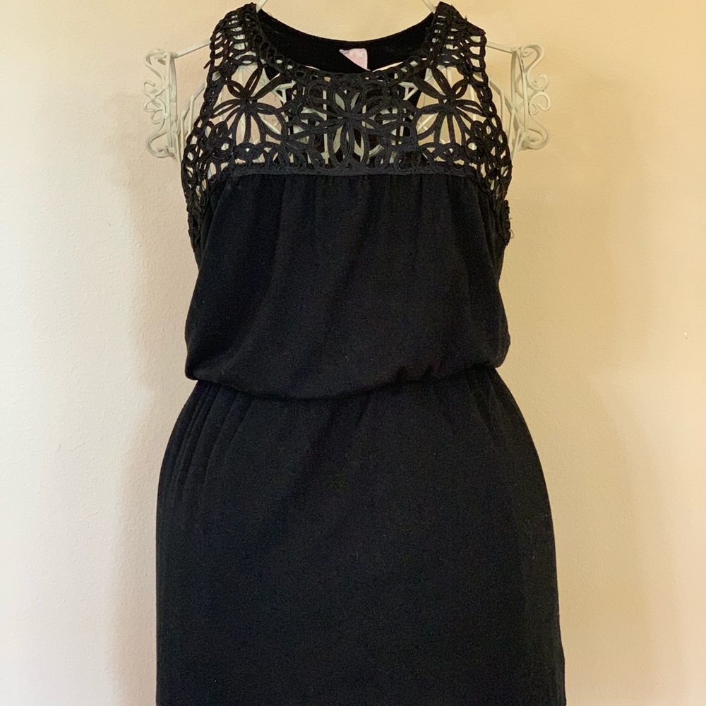 Black dress with cutouts